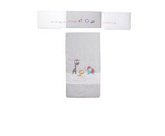 Petit Praia Steppdecke Plus Nestchen Kinderbett (70 x 140 cm, Wald)