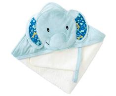 Domiva Zanimo Badetuch, bestickt, mit Handschuh, 75 x 75 cm