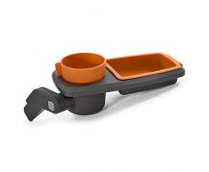 Diono Quantum Snack n go Snack-Schale, Halter für Getränke und Speisen, Orange