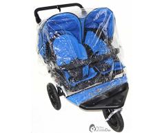 Regenschutz Kompatibel mit Out n About Nipper Double Twin Kinderwagen (213)