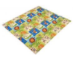 IDEENREICH Baby Krabbeldecke Krabbeltraum| Safari | RUTSCHFEST | 130x150cm | ideal als Spieldecke, Krabbeldecke und Laufgittereinlage