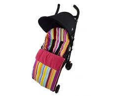 Fleece Fußsack für Quinny Kinderwagen Buzz Moodd Mura Zapp Candy Pink