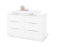 Pinolino 133421X Wickelkommode Polar extrabreit, weiß