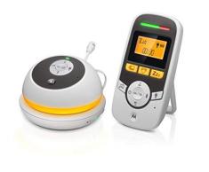 Motorola MBP169 - Tragbare Babyphone Audio mit Display 1.5 Zoll und Babypflege-Timer – Weiß