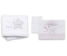 Italbaby Kinderbett Set 4 Stück Little Starrosa Fleece, 600 g