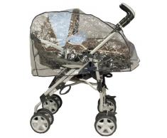 Bambisol HPL Regenverdeck für Kinderwagen Landau, transparent