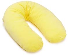 Julius Zöllner 382-4680-03 - Stillkissen Banane Nicki Hohlfaser uni gelb, Größe: circa 190 cm (Außenmaß)