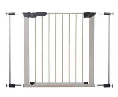 BabyDan Premier Türschutzgitter / Treppenschutzgitter zum Klemmen 73.5-79,6 cm - hergestellt in Dänemark und vom TÜV GS geprüft, Farbe: Silber