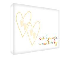 Feel Good Art Kunstdruck auf Leinwand, MotivSuch a Big Miracle in Such Little Boys, 30 x 40 x 2 cm, Beige, mehrfarbig, 30 x 20 cm