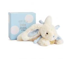 Doudou et Compagnie Bonbon Schmusetuch Hase blau 25 cm