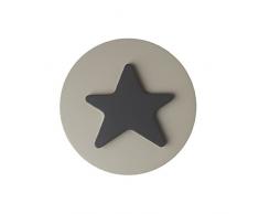 Lorena Canals TPELOG-PACK Knopf Stern Bettwäsche (6 Einheiten), dunkel grau