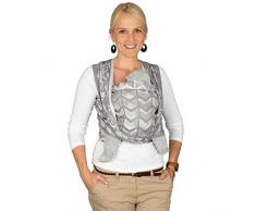 HOPPEDIZ m-j-ams-sto Tragetuch Amsterdam stone 5.40 m, grau