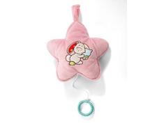 Nici 42071 My First Spieluhr Stern mit Hase Tilli, 20 x 20 cm, beige