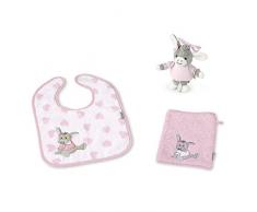 Sterntaler Geschenk-Set Emmi Girl, Lätzchen, Spieluhr und Waschhandschuh, Alter: ab 0 Monaten, Rosa