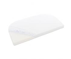 babybay Jersey Spannbetttuch Organic Cotton passend für Modell Verlängerungsseite Original, Maxi, Midi, Mini und Boxspring, weiß