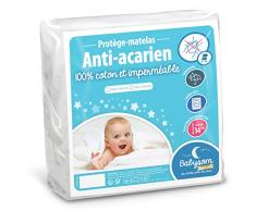 Babysom - Baby Matratzenschoner | Kinder Matratzenauflage - Anti Milben - 70x140 cm - Wasserdicht - 100% Baumwolle - Leicht und geräuschlos - Atmungsaktiv