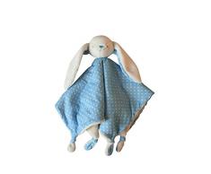 ToTs by Smartrike 200-101 Joy Schnuffeltuch mit weissen Pünktchen, 80 x 80 cm, blau