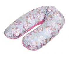 myJulius 4610012600 Stillkissen mit Flockenfüllung, Scarlet, ca. 190 cm (Außenmaß)