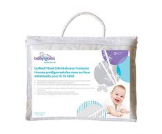 Baby funktioniert gesteppt und Spannbettlaken Bamboo Crib Matratzenschoner (weiß)