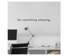 Vpogn „Do Something Amazing“, inspirierender Wandaufkleber, Wandaufkleber, Heimdekoration, Vinyl, über der Tür