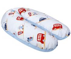 myJulius 4670011690 Stillkissen mit Perlenfüllung, Traffic, ca. 190 cm (Außenmaß)