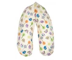 Flexofill 2008-1-590 Stillkissen inklusive Bezug, XL, 190 x 40 cm, bäumchen eule beige