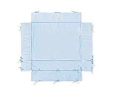 Pinolino 77685-2U - Laufgitter-Einlage universal, Vichy Karo hellblau