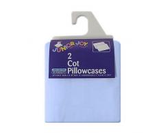 Junior Joy 6274BL Bett Baumwolle Kissenbezug, 2 Stück, blau