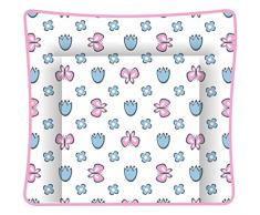 Polini Kids Wickelauflage 85x75 für Kommode Motiv Butterflies,1345-4