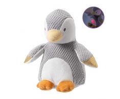 Nuby Schlafhilfe Pinguin, superweich, mit beruhigendem Sound und Licht für das Kinderzimmer