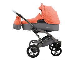 knorr-baby 3200-03 Kombikinderwagen Voletto Happy Colour, grau-orange