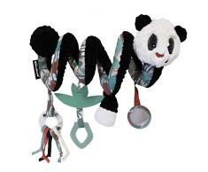 Les Deglingos – Spirale für Aktivitäten – Rototos der Panda – Kuscheltier für Babys und Kinder – ultraweich – Plüsch – spielerisch – Lernspielzeug – geeignet ab der Geburt