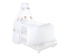 Pinolino 60911-0 - Set für Kinderbett, 4-tlg., Bär Voile