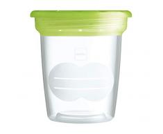 MAM Aufbewahrungsbecher für Muttermilch und Babynahrung, Behälter kompatibel mit MAM Handmilchpumpe, ideal zur Lagerung in Kühlschrank und Gefriertruhe, 5 Stück