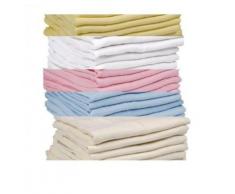 DuDu N Girlie 100 Prozent Baumwolle Baby Decke Musselin Quadrate, 72 x 72 cm, 6 Stück, blau/pink