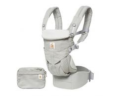 Ergobaby Babytrage für Neugeborene ab Geburt, 4in1 Omni 360 Baumwolle, Kindertrage Tragesystem