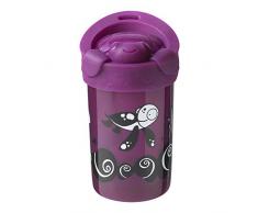 Tommee Tippee No-Knock™ lustiger Becher mit abnehmbarem Deckel, lila