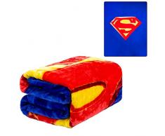 Superman Decke - 201cm x 241cm S logo Superheld Superman Überwurf Decke