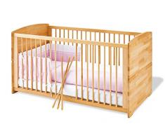 Pinolino - 112302 - Kinderbett Ole (140 x 70 cm) - mit 3 Schlupfsprossen aus vollmassiver Buche, geölt