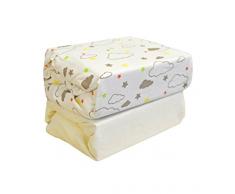 Cuddles Collection Spannbetttuch für Kinderbett (Cloud 9)