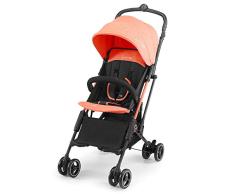 Kinderkraft Kinderwagen MINI DOT, Liegebuggy, Sportwagen, Ultraleicht 5,6 kg, Aluminium, Schnelles Zusammenklappen, Pocket, Einfacher Transport, Zubehör für Kinder von Geburt bis 15 kg, Koralle