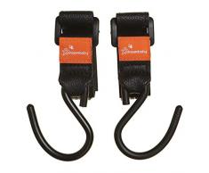 Dreambaby F2264 Strollerbuddy EZY-Fit Kinderwagen-Haken Karabiner-Haken 2er Packung (schwarz)