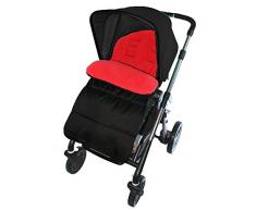 Fußsack/COSY TOES kompatibel mit Cybex Kinderwagen Fire Rot
