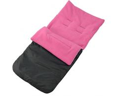 For-Your-Little-One Universal Fußsack für Silver Cross Kinderwagen Kinderwagen Buggy Dark Pink