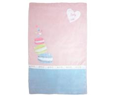 Babycalin BBC404417 Bettüberwurf Dauendecke Winnie Ode - ab 9 Monaten, 80 x 120 cm