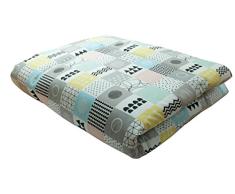 Ideenreich 2390 Krabbeldecke KingSize, Laufgittereinlage, 120 x 120 cm, mehrfarbig