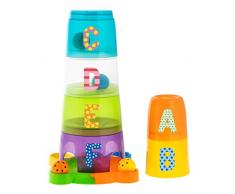 Chicco 00009308000000 2 In 1 Stapelbecher Und Kugelbahn, mehrfarbig