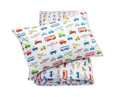 Pepi Leti 685843715375 Fahrzeuge Premium Hochwertige Kinderbettwäsche, mehrfarbig