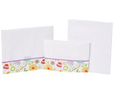 Petit Lazzari Sweet-Set von 3 Blatt für Babytragetasche, Kuckuck oder Moses, 35 x 75 cm, mauve