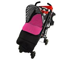 Fußsack/COSY TOES kompatibel mit Koochi pushmatic Kinderwagen pink rose
